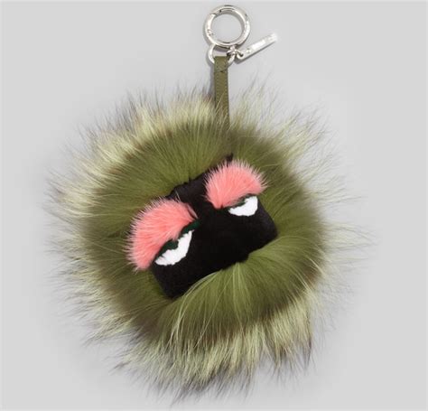 fendi monster bag charm|fendi fur monster bag.